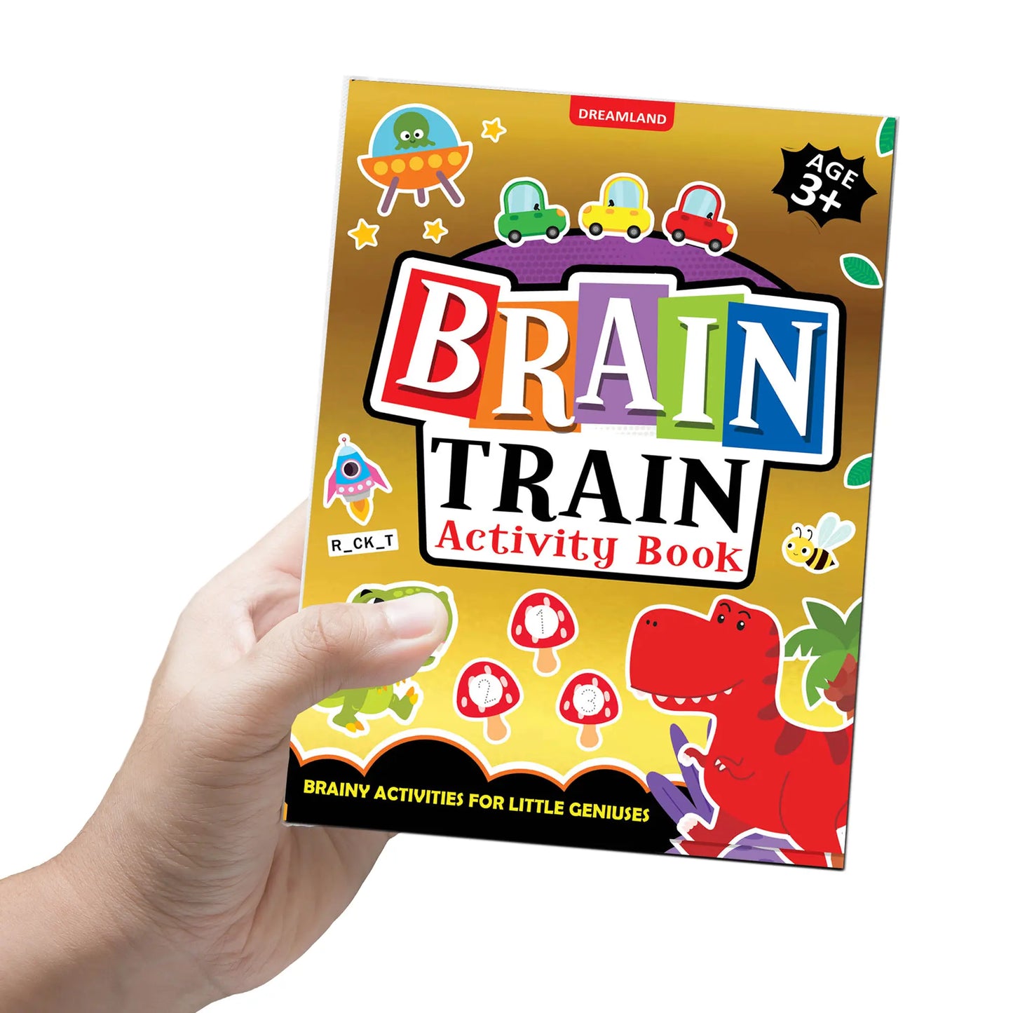 Brain Train Activity Book for Kids Age 3+ - With Colouring Pages, Mazes, Puzzles and Word searches Activities