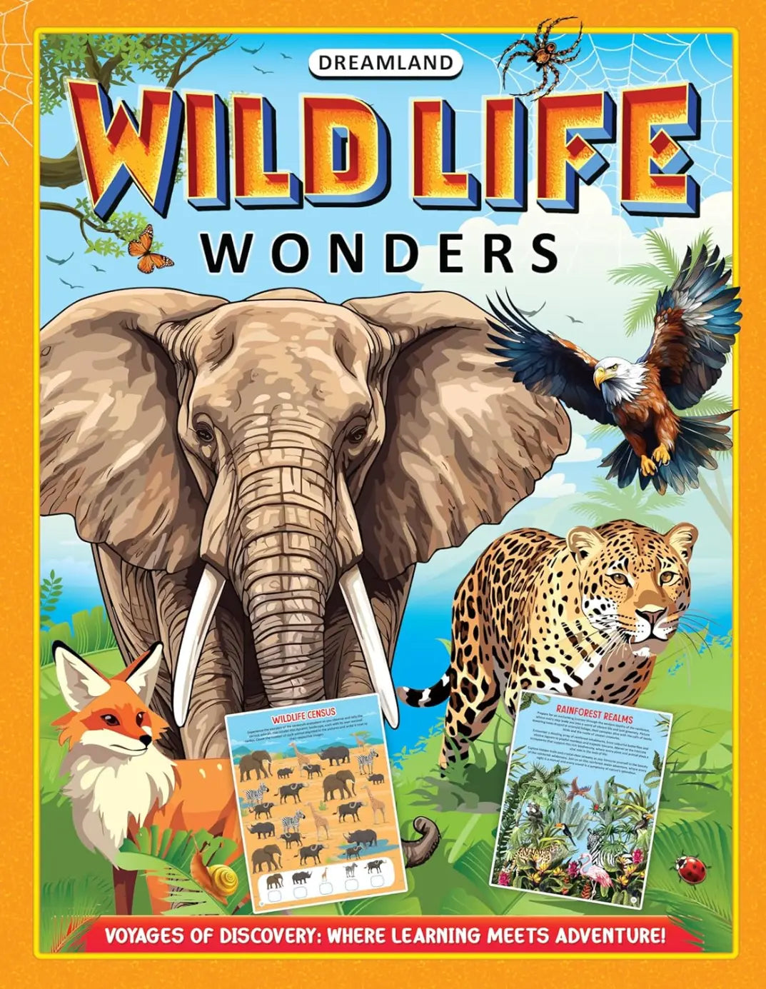 Wildlife Wonders Activity Book for Kids Age 5 -10 years
