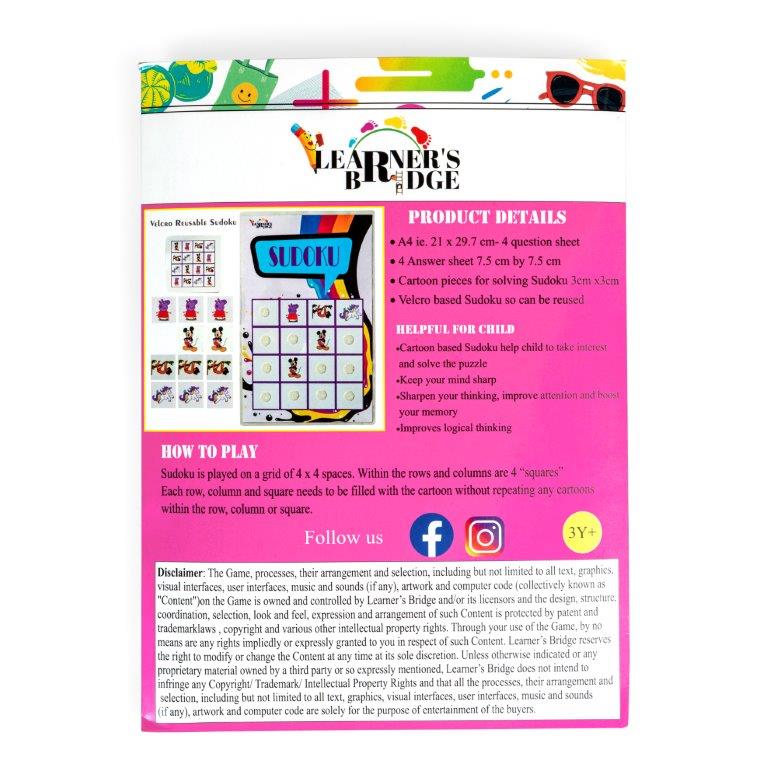 Cartoon Based Sudoku Cards - Tinycubs -