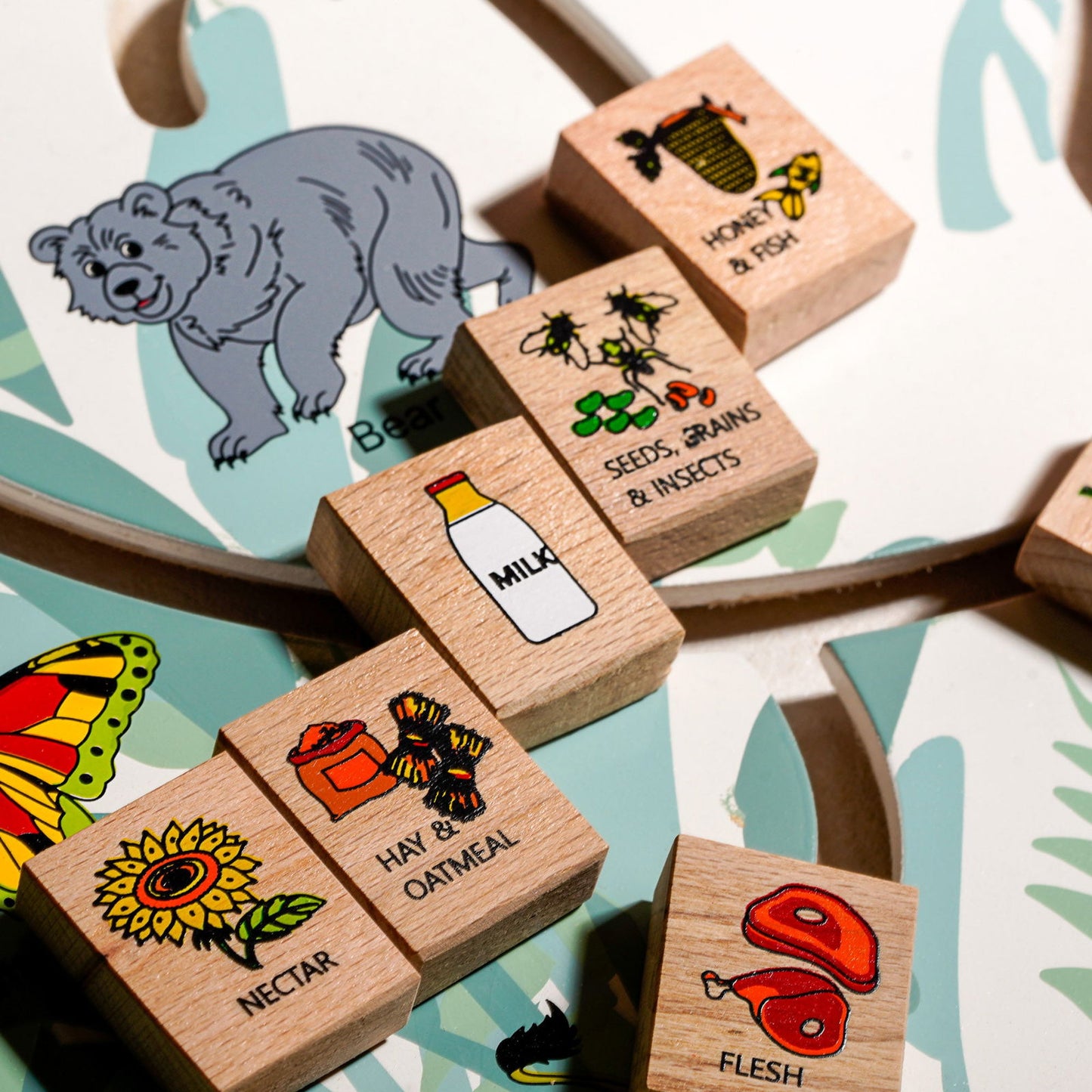Wooden Maze Animal and Their Food - Tinycubs -