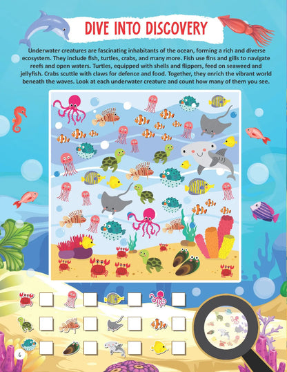 Underwater Expedition Activity Book for Kids Age 5 -10 years