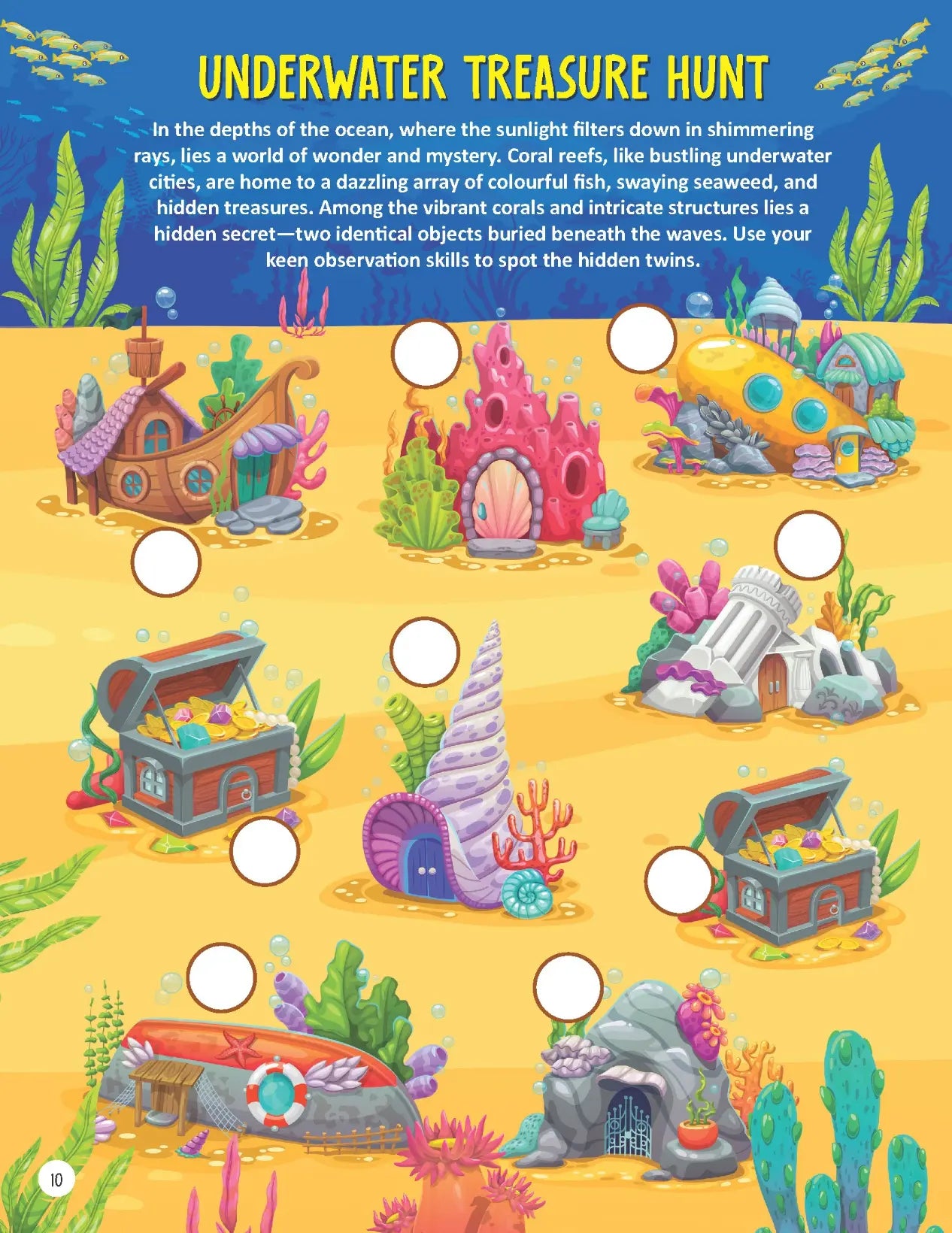 Underwater Expedition Activity Book for Kids Age 5 -10 years