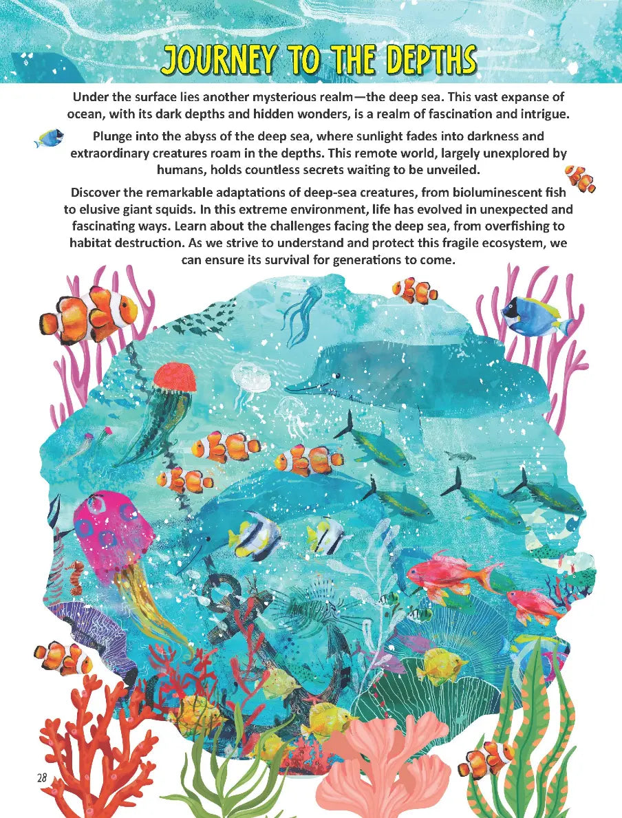 Underwater Expedition Activity Book for Kids Age 5 -10 years