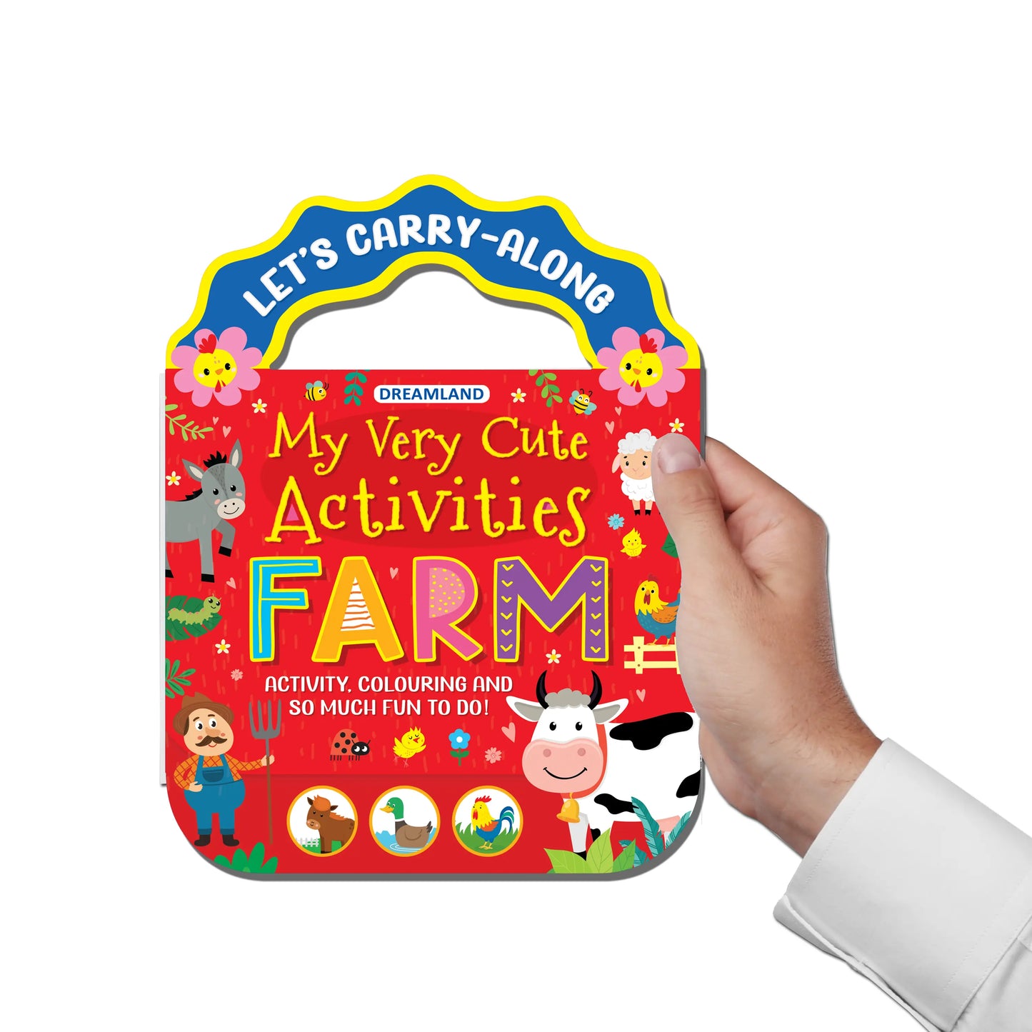 Farm- Let's Carry-Along Activity, Colouring Book for Kids Age 3 -8 years (My Very Cute Activities Series)