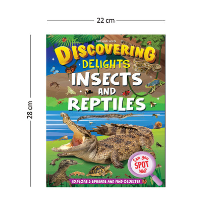 Insects and Reptiles Discovering Delights Flap Book for Kids Age 4 - 10 years