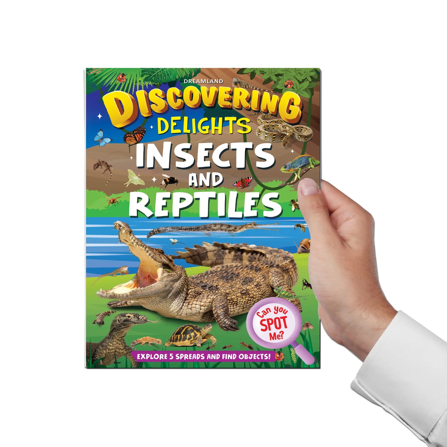 Insects and Reptiles Discovering Delights Flap Book for Kids Age 4 - 10 years