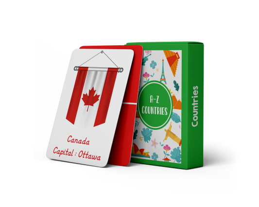 A-Z Flashcards - Countries - Tinycubs - 
