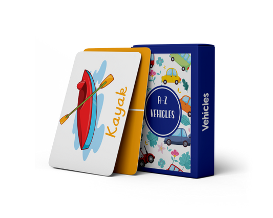 A-Z Flashcards - Vehicles - Tinycubs - 