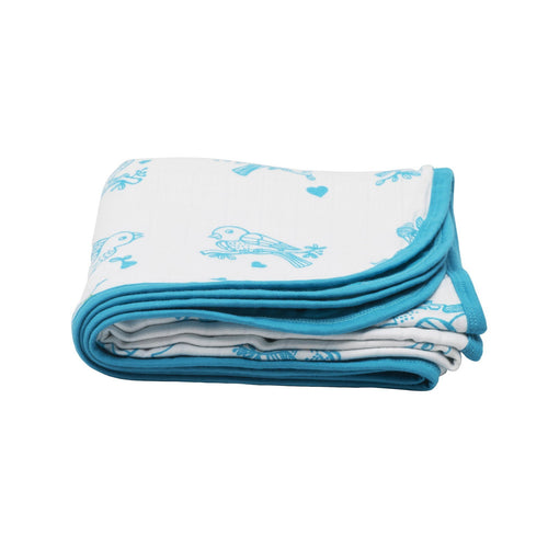 Adorable Animal' 3 layer organic muslin blanket : Sparrow - Tinycubs - 