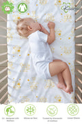 Adorable Animal' Cotton Fitted Cot Crib Sheet : Monkey - Tinycubs - 