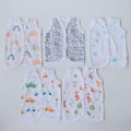 All Colours - Doodle Baby Vests (Set of 5) - Tinycubs - 