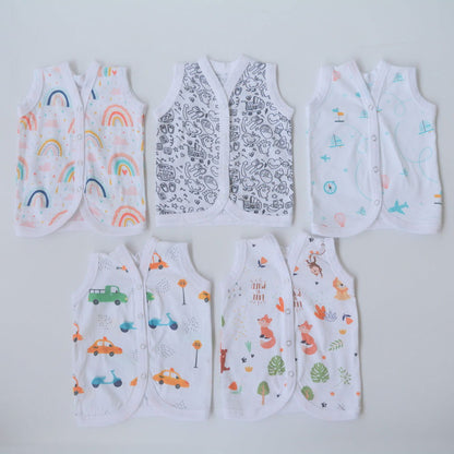 All Colours Basket- Everyday Essentials Nappy & Vest (Set of 10) - Tinycubs - 