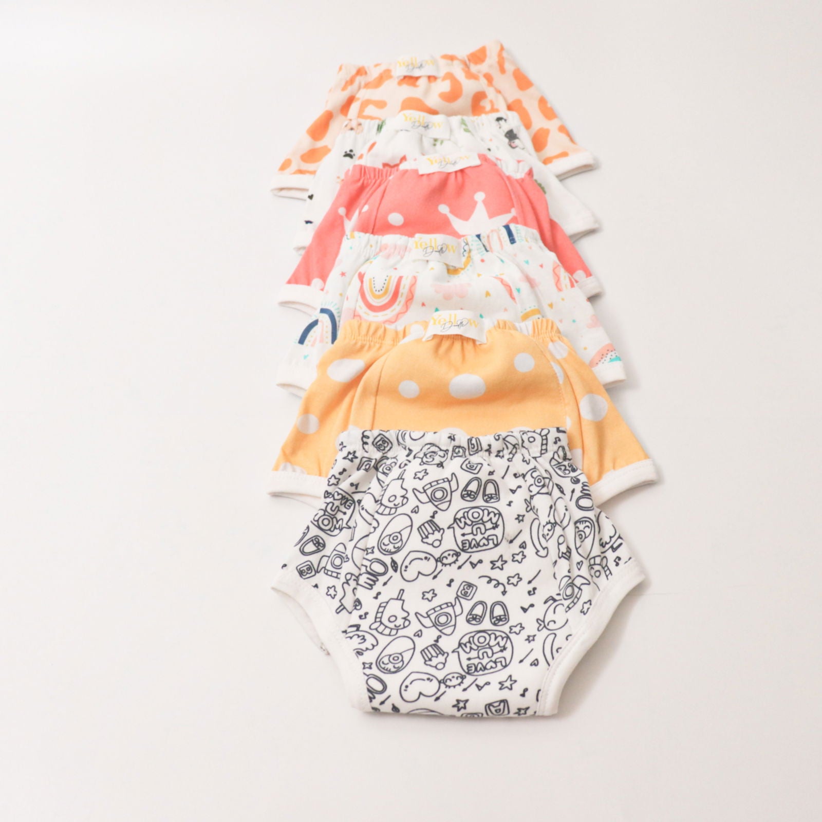 All Colours (Set of 6) Pull-up Toddler Training Pants - Tinycubs - 