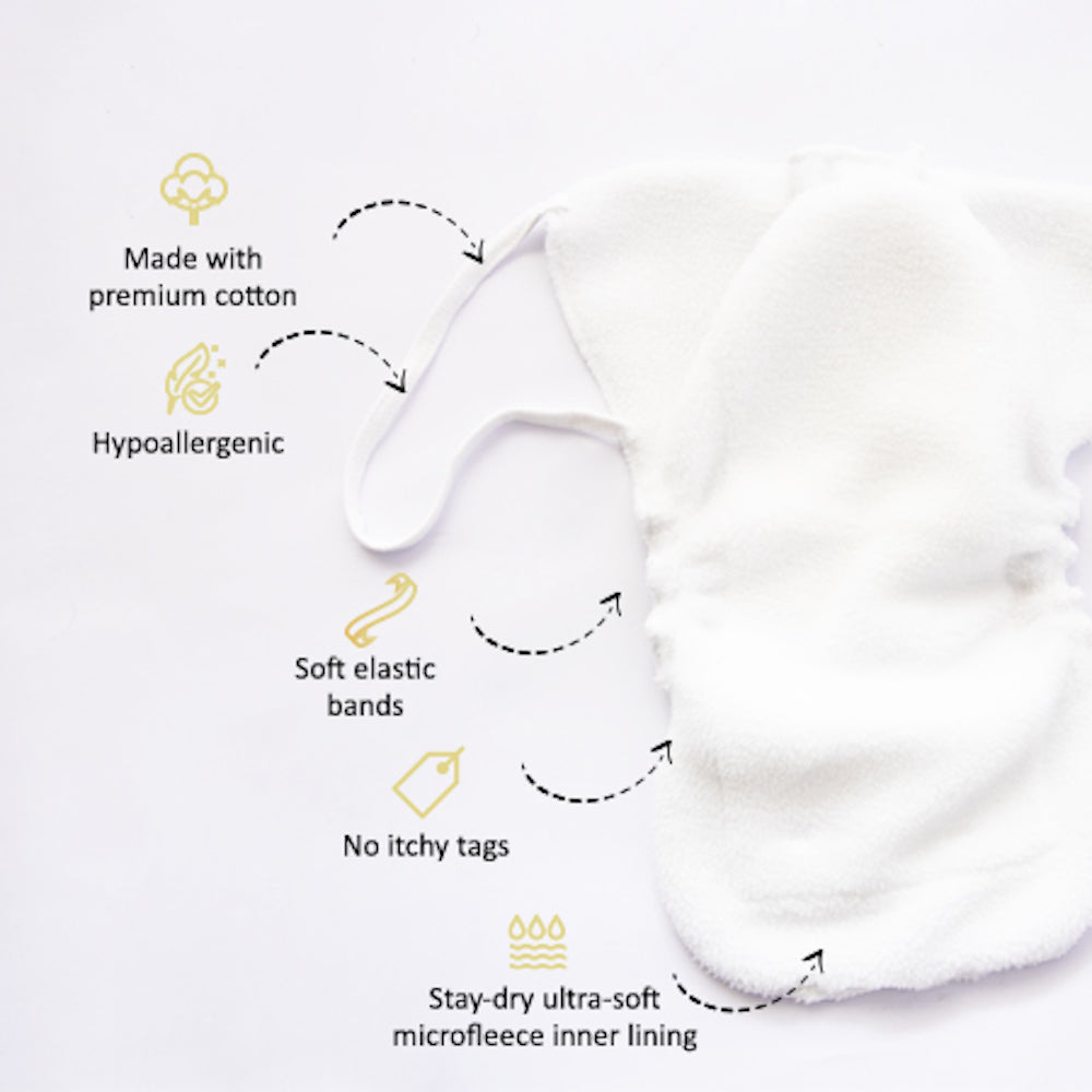 All Hearts Basket - Everyday Essentials Nappy & Vest (Set of 10) - Tinycubs - 