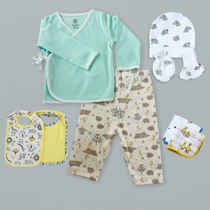 All In One Baby Minty Gift Set | Pack Of 9 - Tinycubs - 