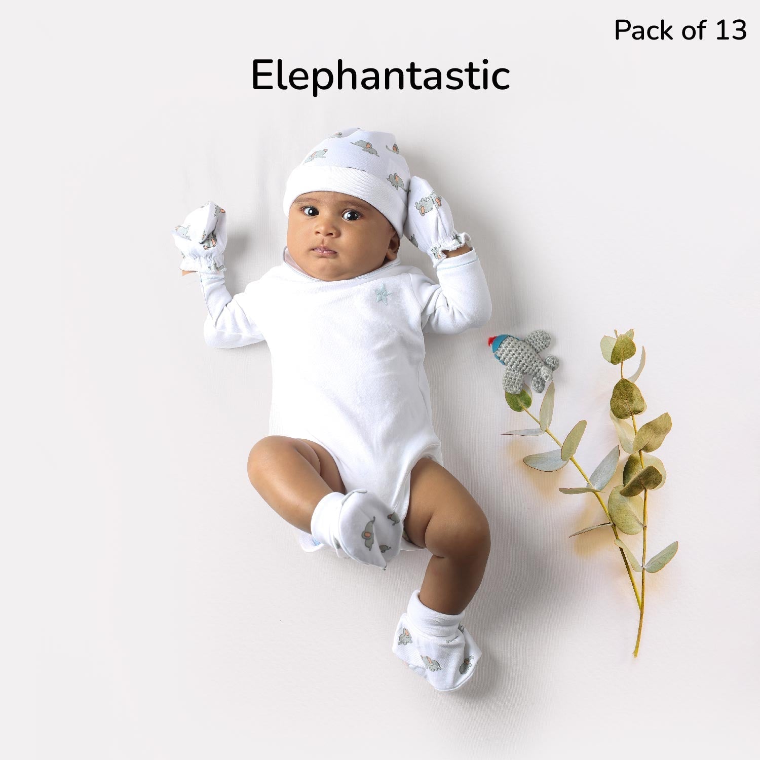 All in One Newborn Baby Gift Set | Pack of 13 - Tinycubs - 