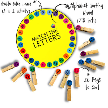 Alphabet Activity Wheel 2 in 1 - Tinycubs - 