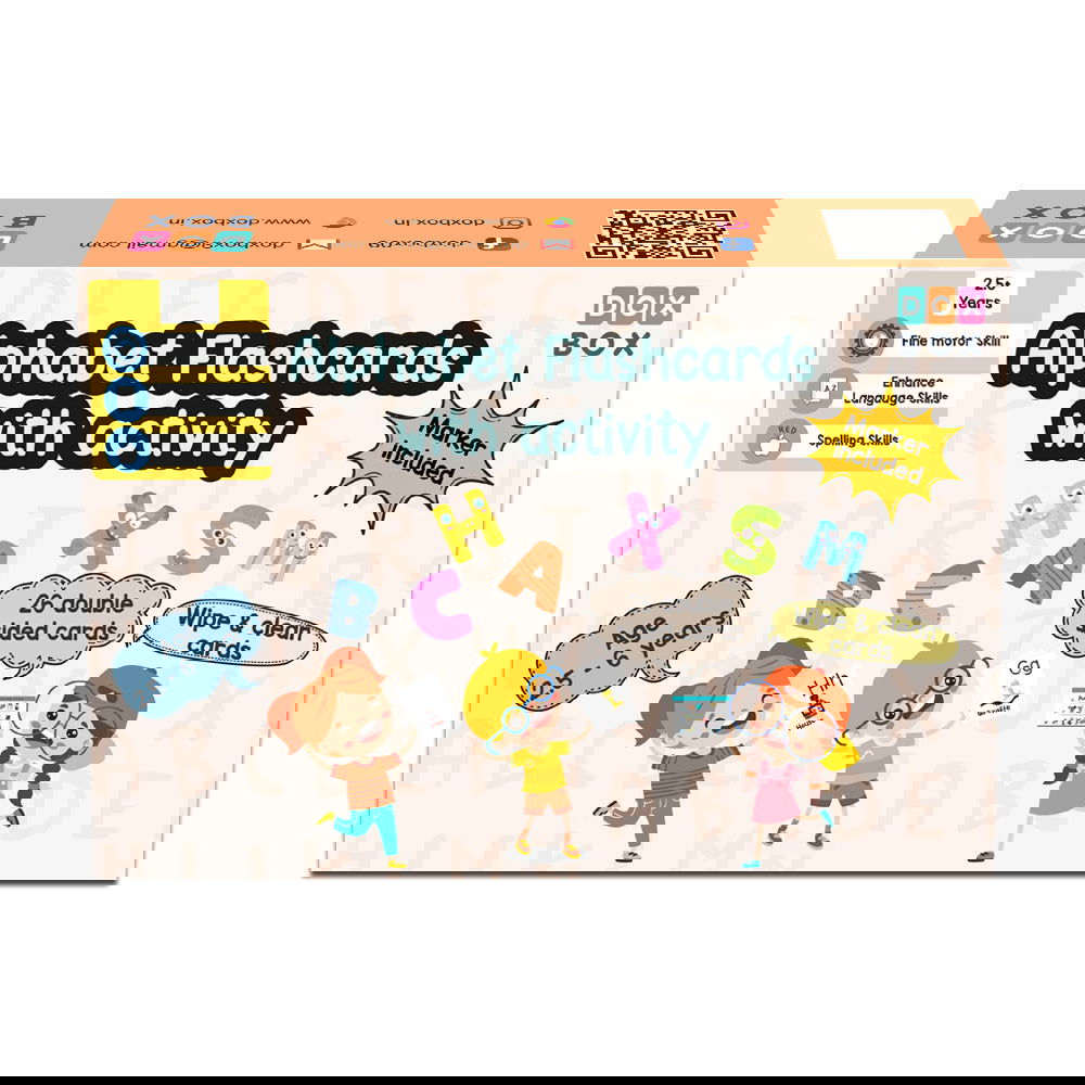 Alphabet Flashcards with activity - Tinycubs - 