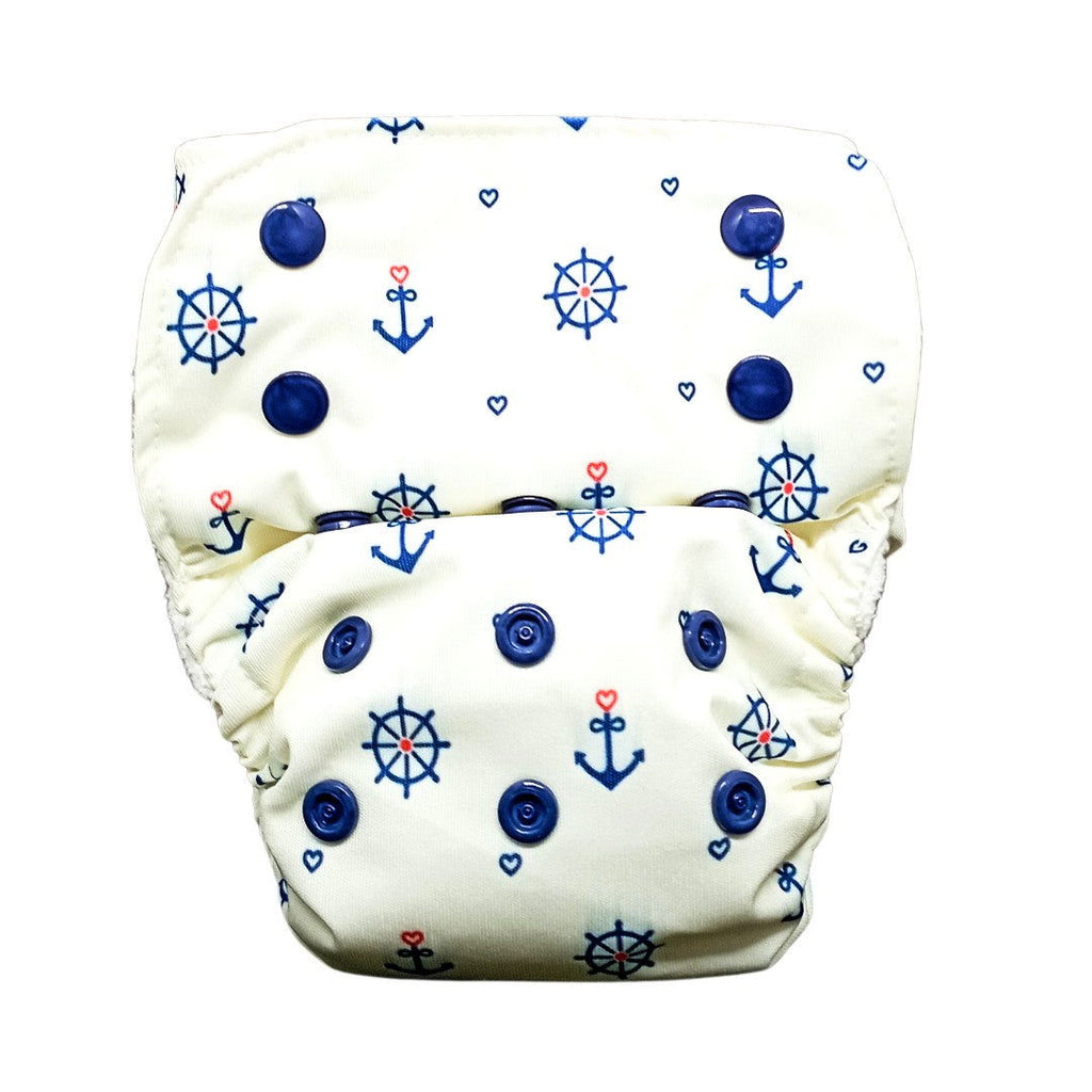 Anchor-Nano AIO Cloth Diaper with 2 organic cloth inserts - Tinycubs - 