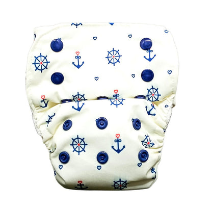 Anchor-Nano AIO Cloth Diaper with 2 organic cloth inserts - Tinycubs - 