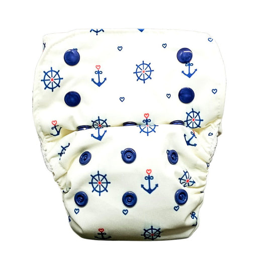 Anchor-Nano AIO Cloth Diaper with 2 organic cloth inserts - Tinycubs - 