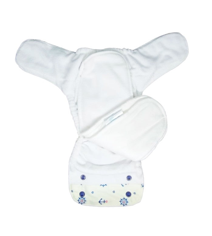 Anchor-Nano AIO Cloth Diaper with 2 organic cloth inserts - Tinycubs - 