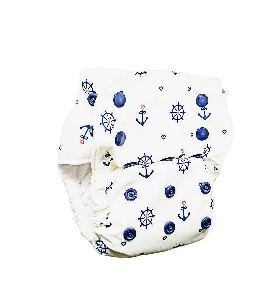 Anchor-Nano AIO Cloth Diaper with 2 organic cloth inserts - Tinycubs - 