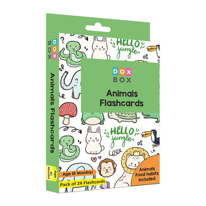 Animals Flash Cards - Pack of 24 - Tinycubs - 