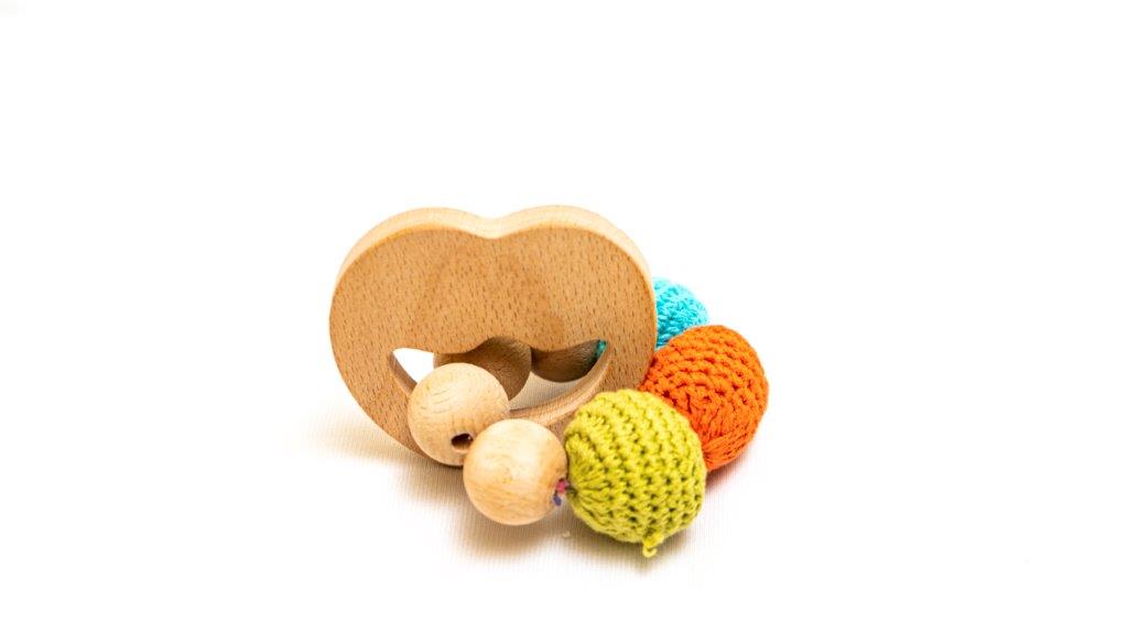 Apple rattle cum teether - Tinycubs - 