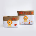 Baby Animals- Cotton Rope Baskets (Set Of 2) - Tinycubs - 