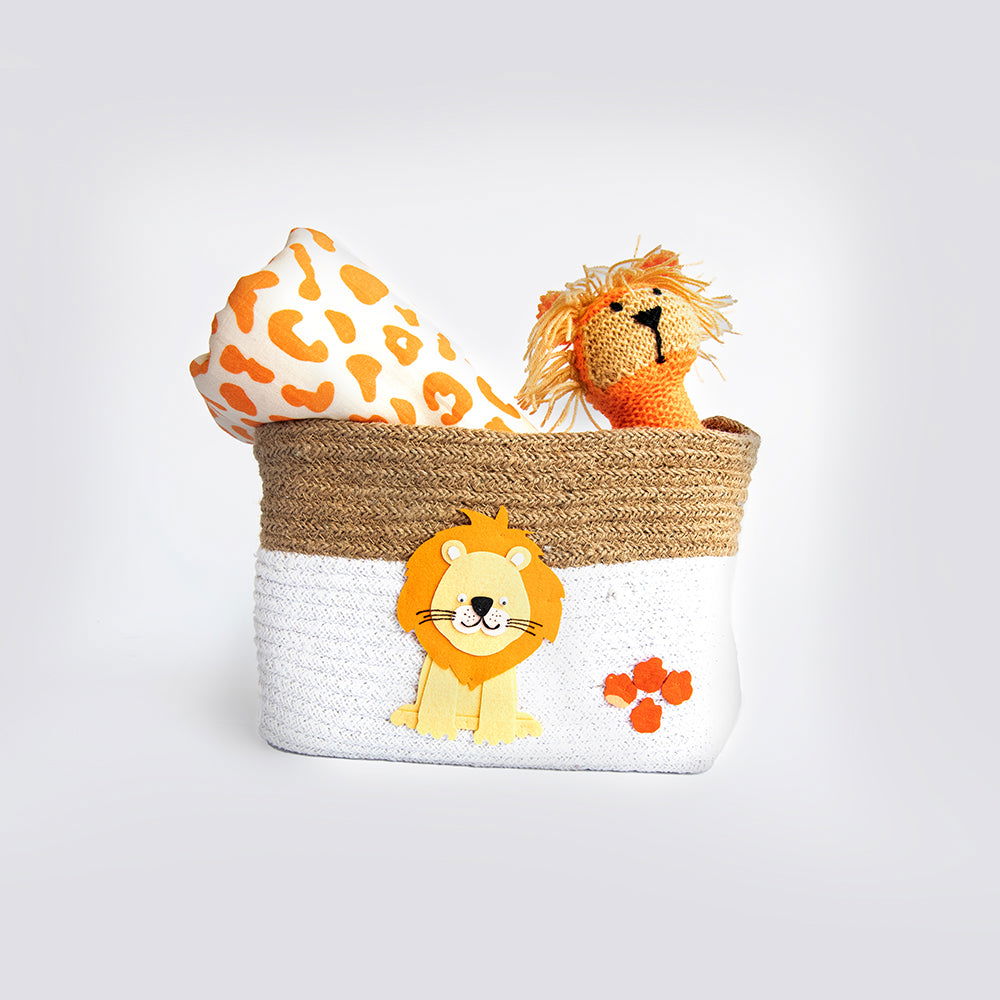 Baby Animals- Cotton Rope Baskets (Set Of 2) - Tinycubs - 
