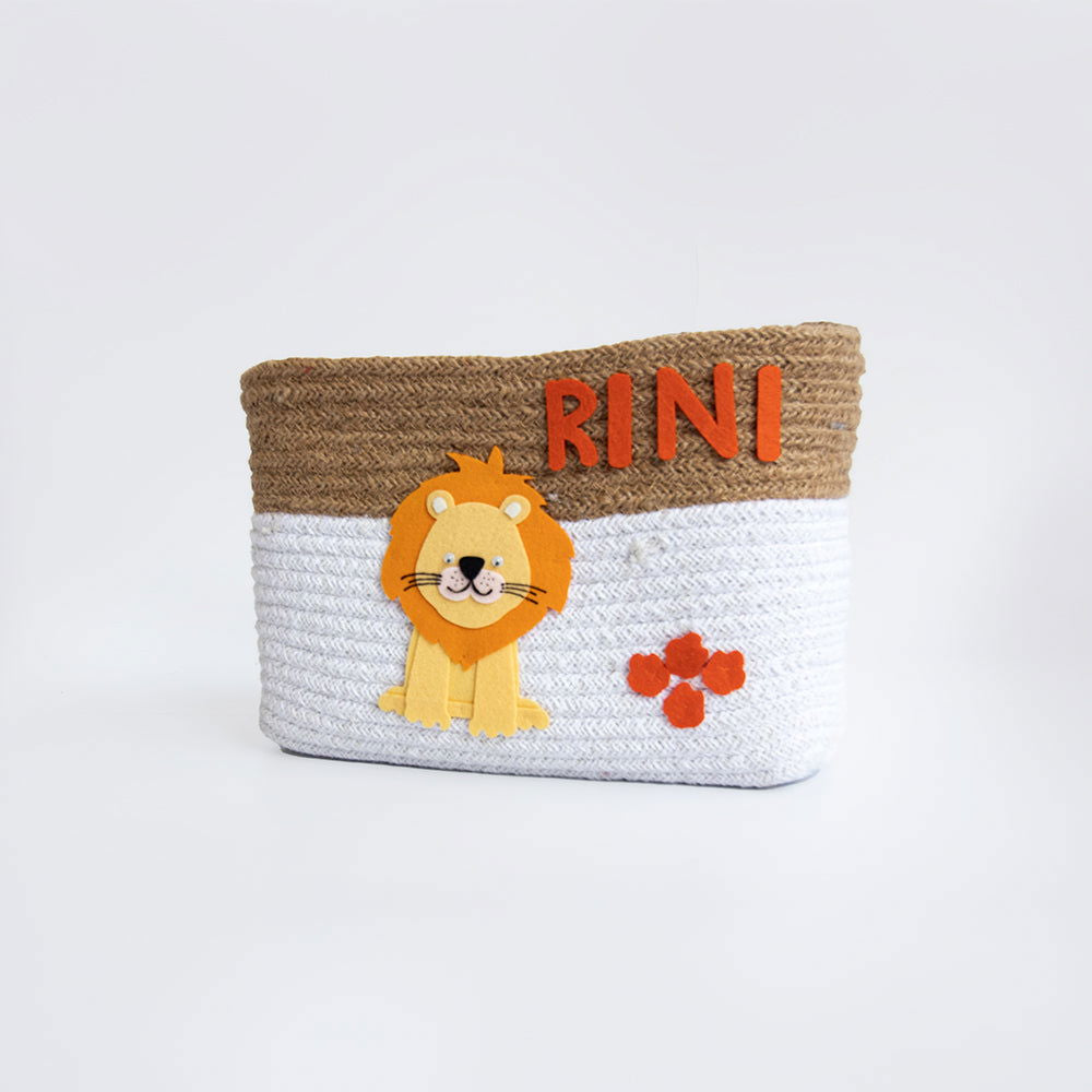 Baby Animals- Cotton Rope Baskets (Set Of 2) - Tinycubs - 