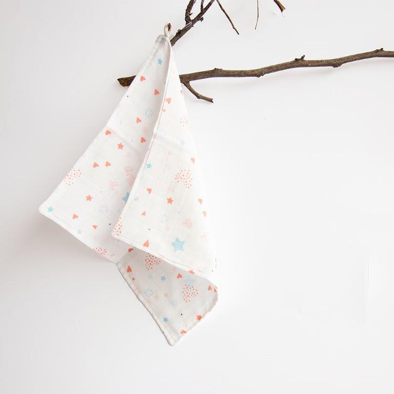 Baby Animals- Organic Muslin Wipes (Set Of 8) - Tinycubs - 