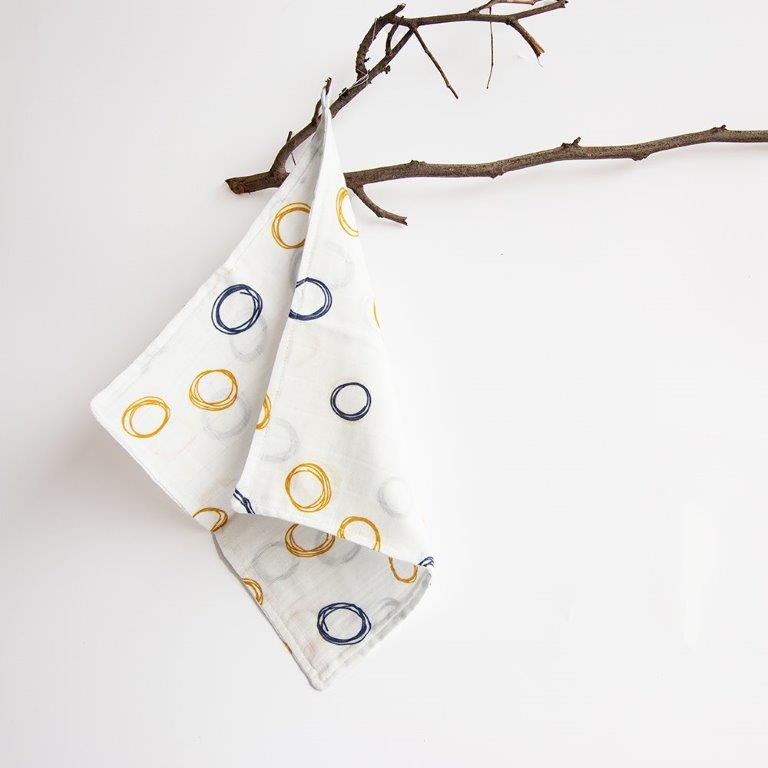 Baby Animals- Organic Muslin Wipes (Set Of 8) - Tinycubs - 