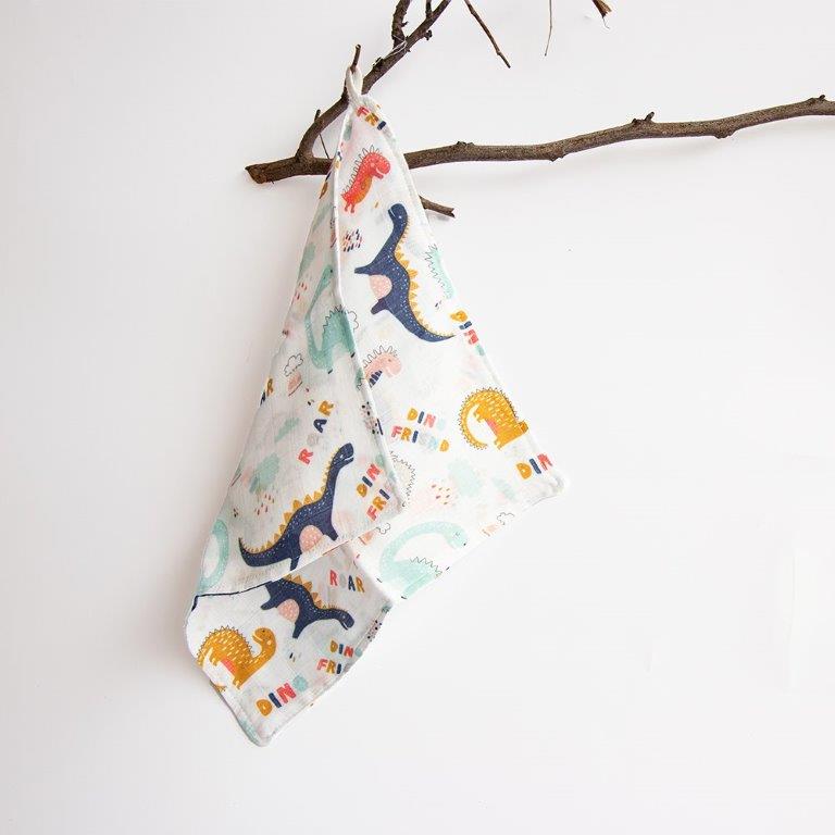 Baby Animals- Organic Muslin Wipes (Set Of 8) - Tinycubs - 