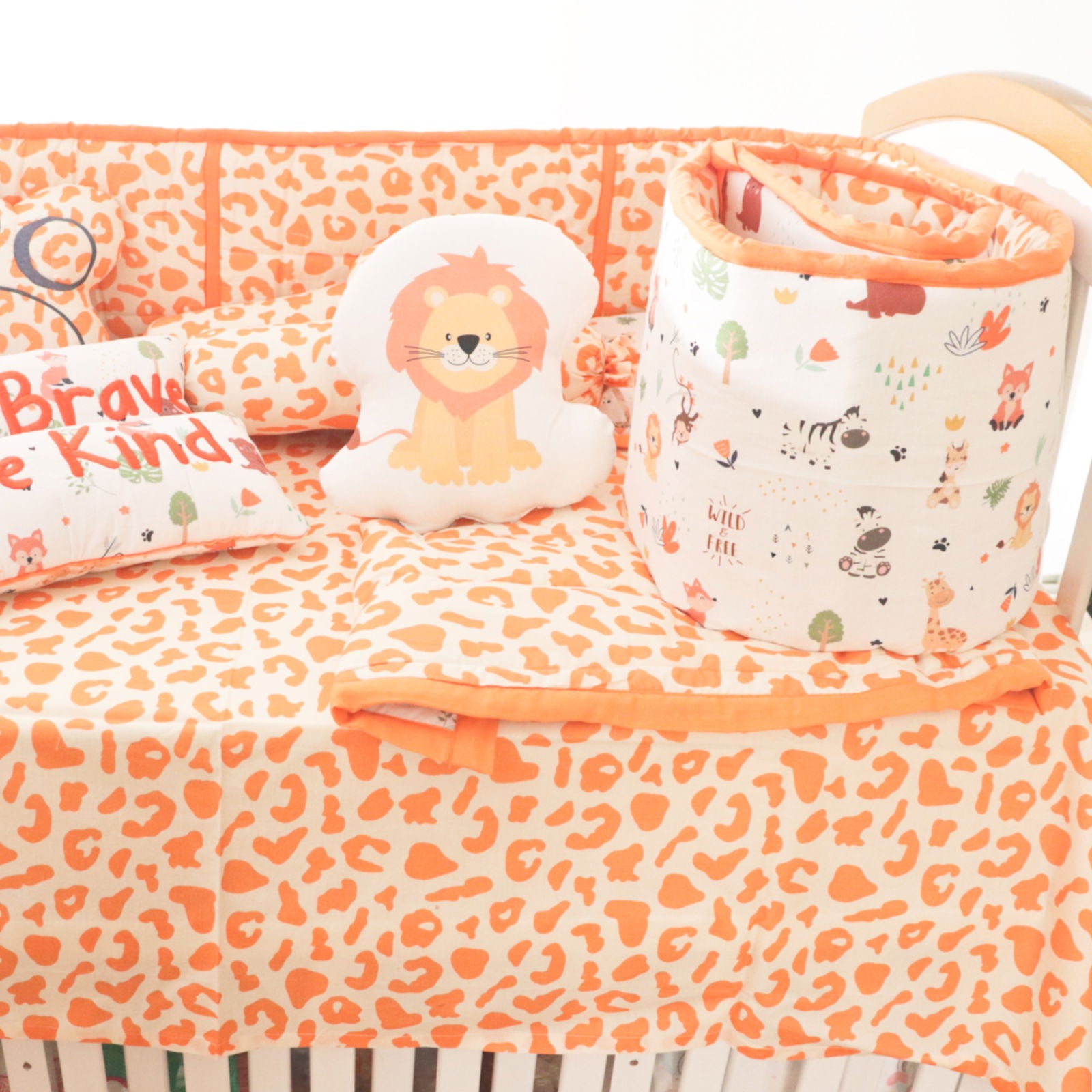 Baby Animals- Quilted Cot Bumper - Tinycubs - 