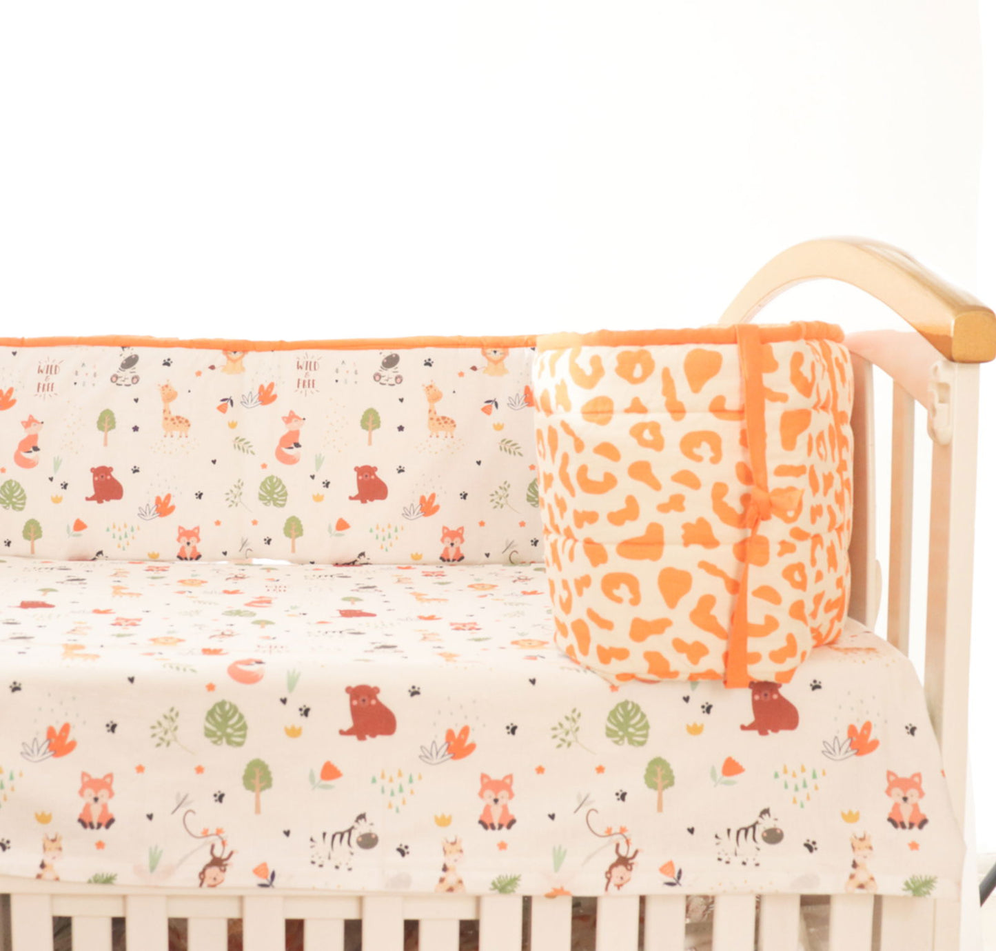 Baby Animals- Quilted Cot Bumper - Tinycubs - 