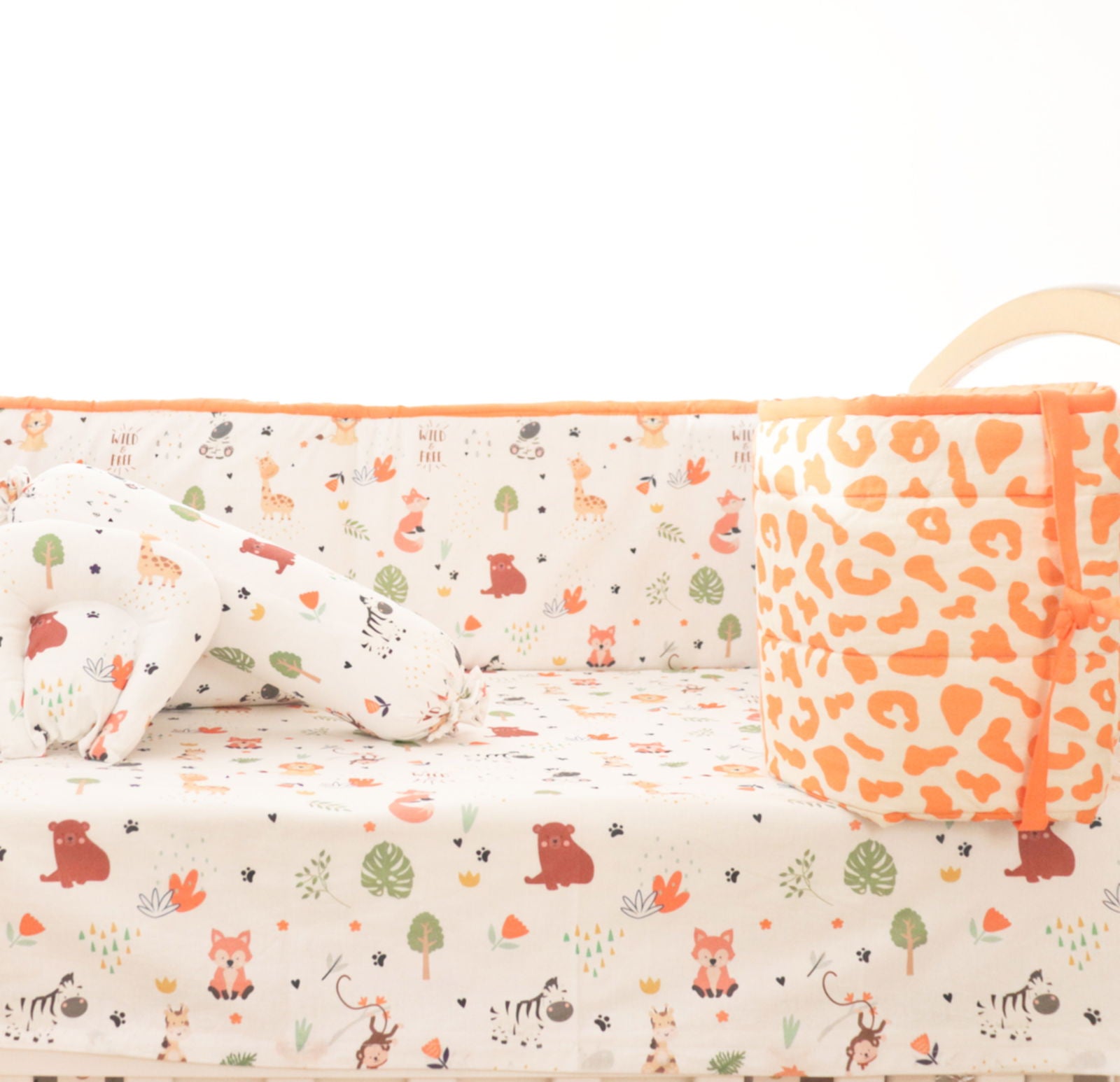 Baby Animals- Quilted Cot Bumper - Tinycubs - 