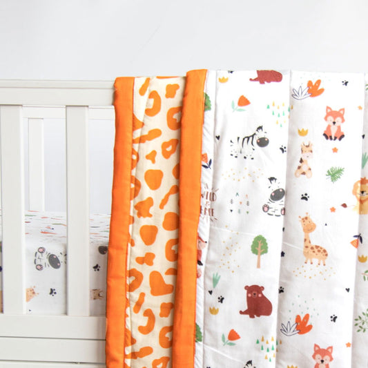 Baby Animals- Reversible Comfort Quilt - Tinycubs - 