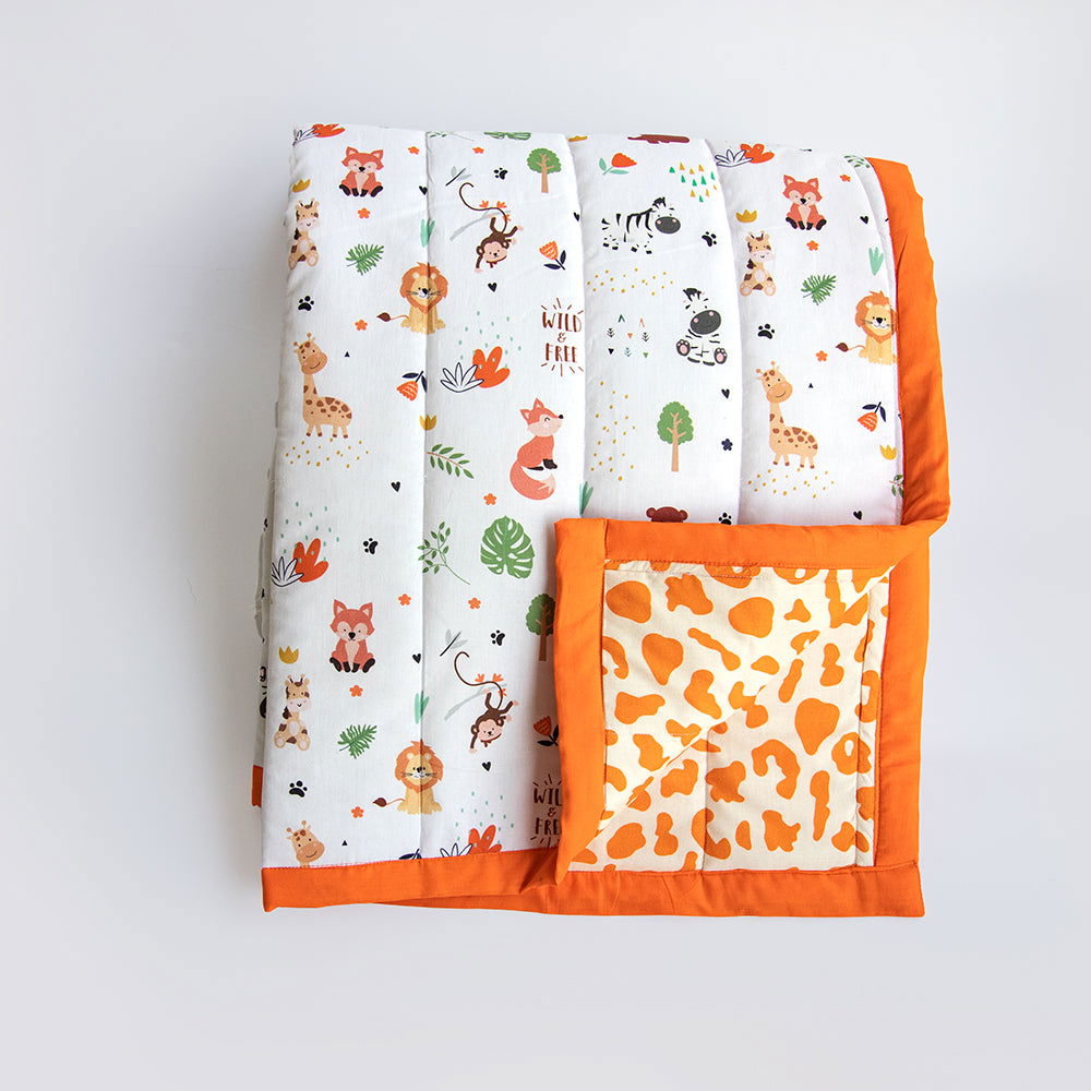 Baby Animals- Reversible Comfort Quilt - Tinycubs - 