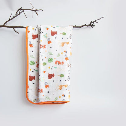Baby Animals- Reversible Muslin Blanket - Tinycubs - 