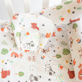 Baby Animals - Cot Bedsheet Set (Fitted) - Tinycubs - 