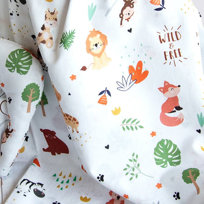 Baby Animals - Cot Bedsheet Set (Fitted) - Tinycubs - 