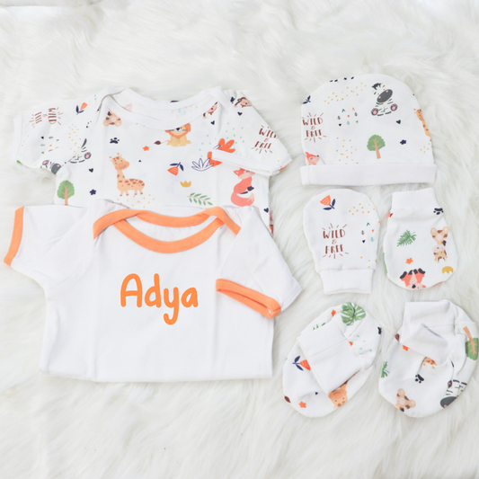 Baby Animals - Newborn Bodysuits Bundle - Tinycubs - 