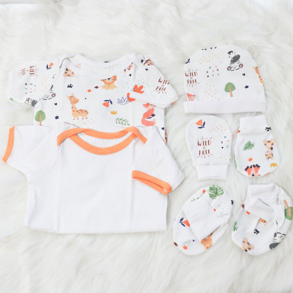 Baby Animals - Newborn Bodysuits Bundle - Tinycubs - 