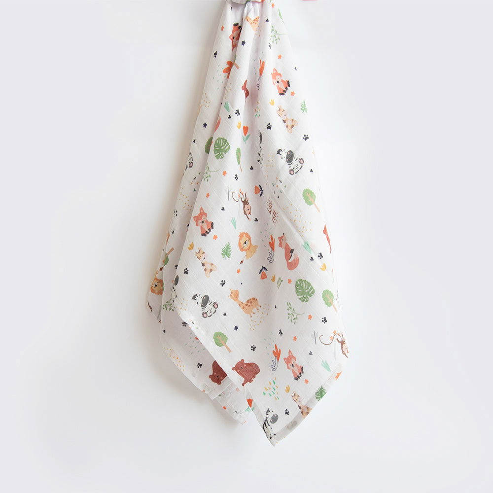 Baby Animals - Organic Luxury Swaddle - Tinycubs - 