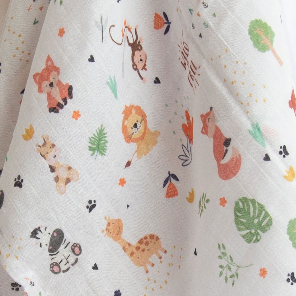 Baby Animals - Organic Luxury Swaddle - Tinycubs - 