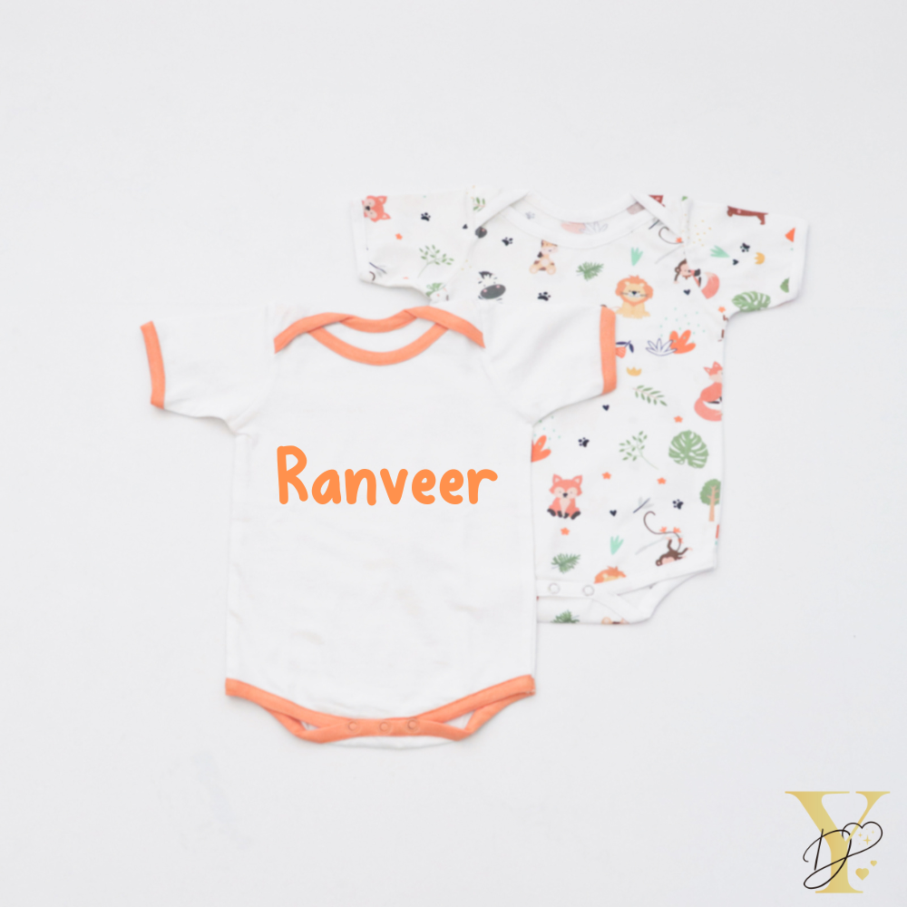 Baby Animals Bodysuits - Set of 2 - Tinycubs - 