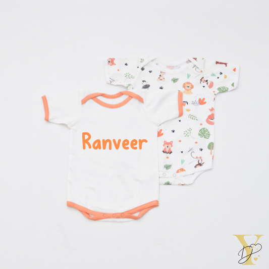 Baby Animals Bodysuits - Set of 2 - Tinycubs - 