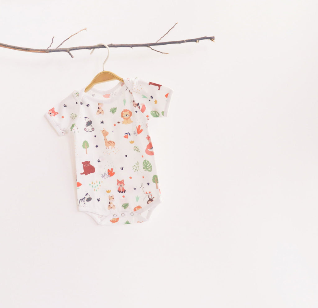 Baby Animals Bodysuits - Set of 2 - Tinycubs - 
